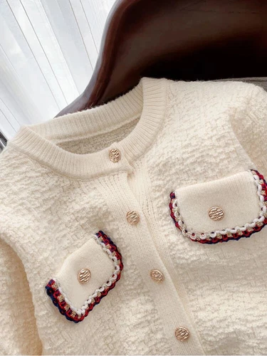 Conjuntos de dos piezas para mujer oficina dama cárdigan suéter falda traje para mujer - Imagen 17 de 25