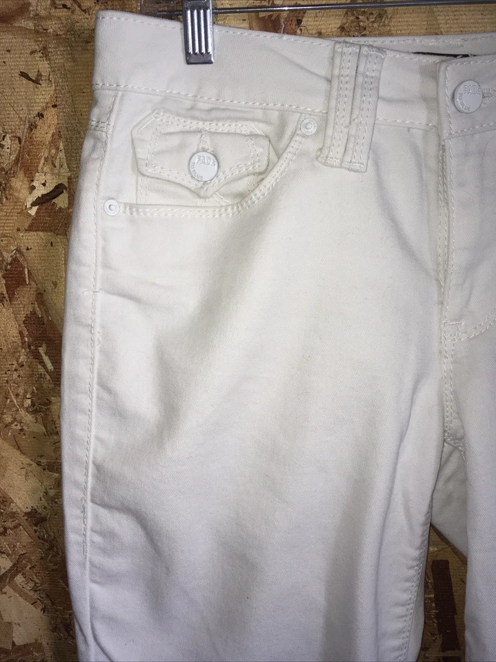 women fade to blue. White Bootcut Jeans. Size 8 30” Waist - Image 2 of 4