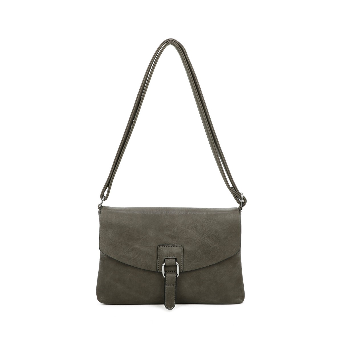 Buckle Loop Style Ladies Satchel Bag Flap Finish Crossbody