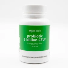 Amazon Brand - Solimo Probiotic 5 Billion CFU, 8 Strains with 60 Mg Prebiotic...
