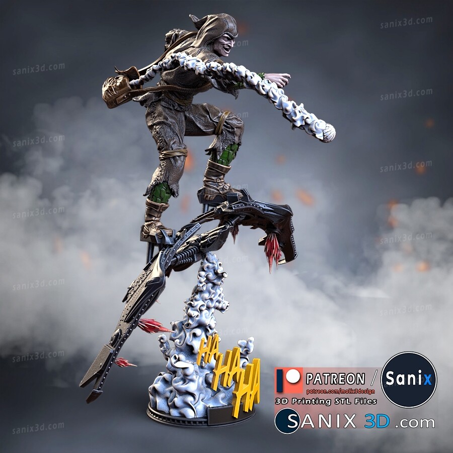 1/12th, 1/10th, 1/8th or 1/6th Scale Sanix Designs Green Goblin