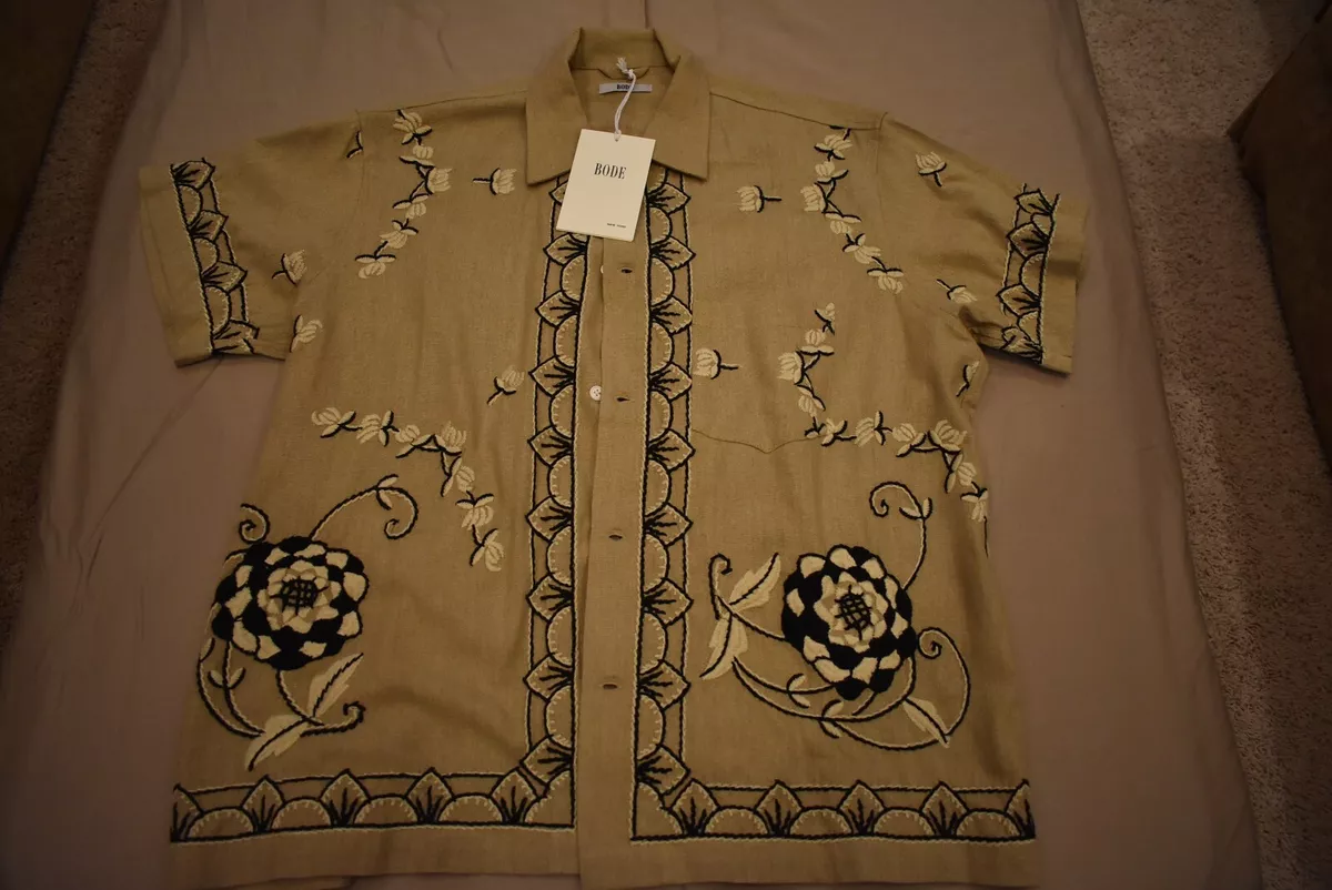 Bode New York Embroidered Dandelion Shirt - Size M/L | eBay