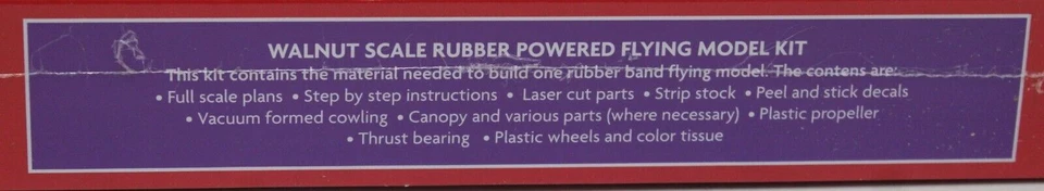 Dumas 226 Ryan M-1 Mail Transport Kit 18 " WS Laser Cut Rubber powered Balsa Kit - Image 3 of 4