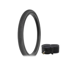 SINGLE 20" X 1-3/4 TUBULAR S7 BLACK BICYCLE TIRE & TUBE VINTAGE SCHWINN STINGRAY