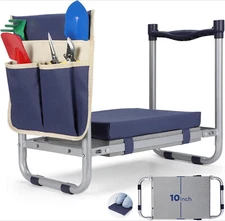 Garden Kneeler and Seat, Heavy Duty Garden Stool with 10" Wide Detachable