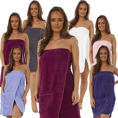Cotton Towelling Shower Towel Wrap Bath 