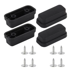 4 Pieces Luggage Bottom Side Stand Feet 1.65x0.75x0.51inch w/Screws for Suitcase