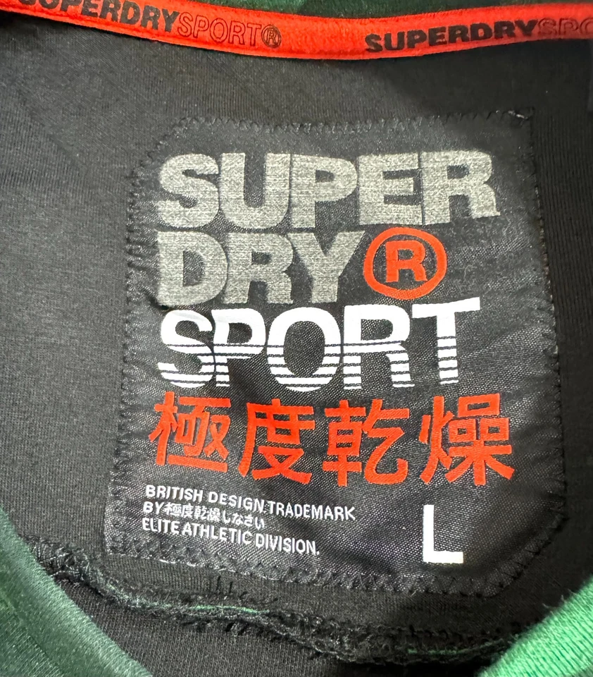 Sudadera Pullover Super Dry Para Hombre Grande Gimnasio Tecnología Camuflada Verde/Negro Foto 3 de 4