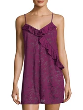 NEW JOSIE BY NATORI PLUM MOONLIGHT CHEMISE SZ S SMALL