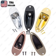 5 COLORS Boat Input Output Jack Plate Socket with Screws For Strat Style Guitar