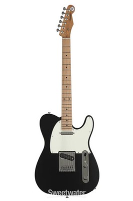 Reverend Pete Anderson Eastsider T Electric Guitar - Satin Black with Maple