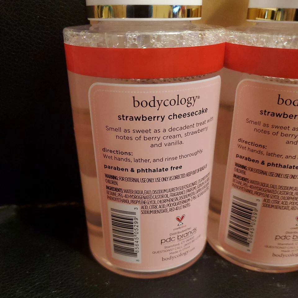 Bodycology 4pc Lot Strawberry Cheesecake Foaming Hand Soap 10.1oz 299ml New (x5) - Image 3 of 4