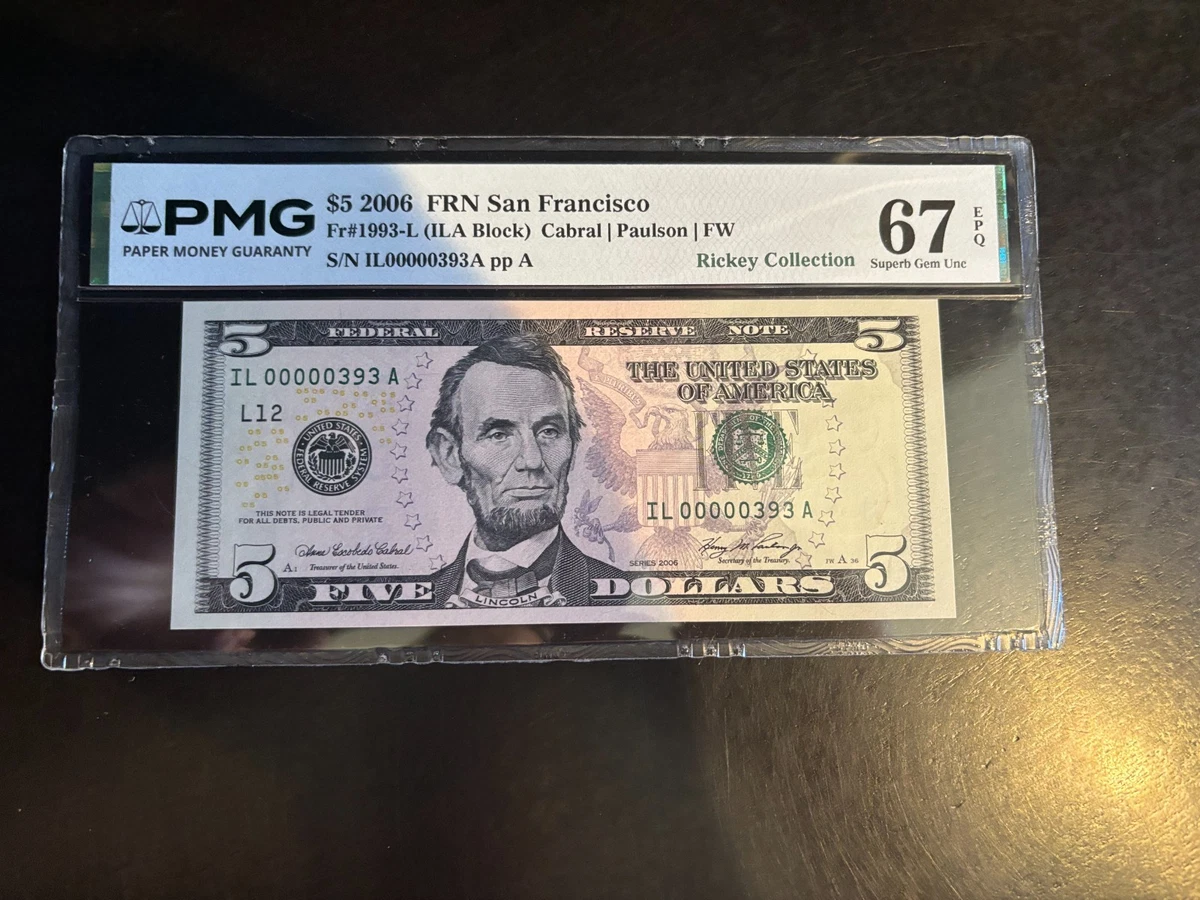 $5 Grade 67 US Paper Money for sale | eBay