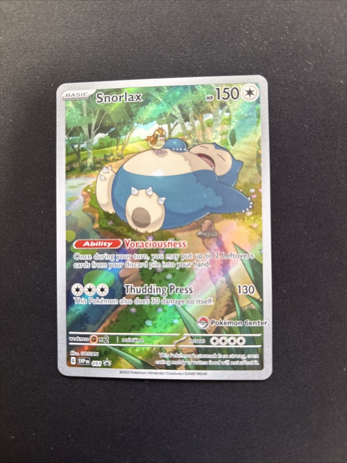 Pokemon TCG Snorlax SVP 051 151 ETB Promo Pokemon Center Exclusive - LP