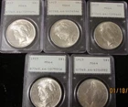 (1) 1923 Peace Silver Dollar PCGS MS-64 OGH "rattler" holder - Nice & Original!