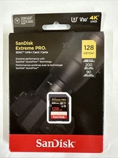 SanDisk Extreme PRO 128GB UHS-I U3 SDXC 200MB/s 4K Memory Card SDSDXXD-128G