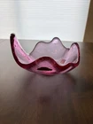 New ListingVintage Blenko 635 Rose Freeform Bowl – 6” Wayne Husted MCM Art Glass