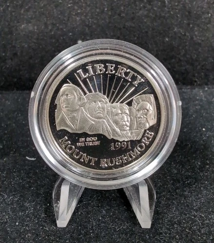 1991 S Mt Rushmore Proof Half Dollar Clad 50c COIN ONLY with Capsule 7635