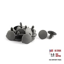 20 Pcs Gray Plastic Splash Clips 7mm x 17mm x 24mm
