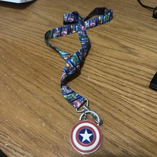 MARVEL CAPTAIN AMERICA ALL OVER PRINT LANYARD
