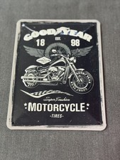 Sammlungsauflösung Blechschilder Neuwertig  versch. Motive Goodyear Motorcycle
