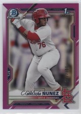 2021 Bowman Chrome Prospects Fuchsia Refractor 111/199 Malcom Nunez #BCP-226 uk2