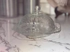 Vintage Indiana Glass Federal Glass Madrid  Domed Covered Butter Dish