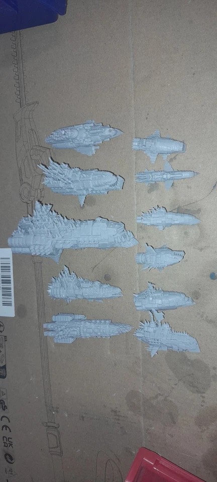 Orc Marauders Flota de batalla completa Grimdark Future Warfleet, OPR Foto 2 de 4