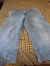 Wrangler Vintage Men  s Jeans Straight Leg 34x30 Blue 100 Cotton Medium Wash