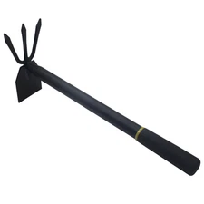 Garden Hoe and Cultivator, Long Heavy Duty Hand Hoe with Tiller, 2 Section Ha...
