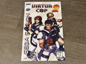 Virtua Cop 2 Sega Saturn Complete CIB Authentic Very Good Shape