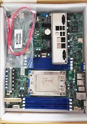 AMD epyc 7f32+Supermicro H11SSL-i 8 cores 16 threads 3.7ghz up to 3.9ghz combo--