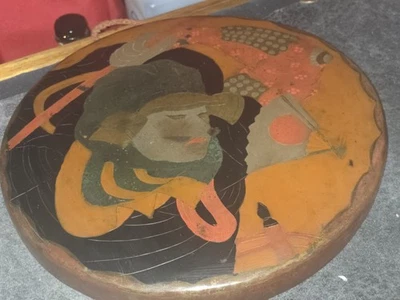 Original Rare 19th Century or Earlier Japanese Dragon Gong w/ Stick Mallet !🐉 - Image 1 of 4