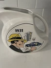 Vintage Fiesta Dick Tracy 1931 Limited Edition pitcher, produced 1999 by HLCCA
