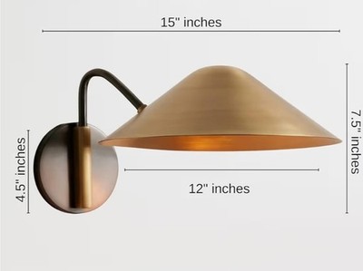 AM Mid Century Messing Swing italienische Diabolo Wandleuchte Leuchte