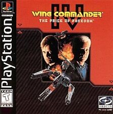 Wing Commander IV 4 The Price Of Freedom PlayStation 1 PS1 Complete with manuals