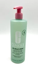 New! Clinique Jumbo All About Clean Liquid Facial Soap ~ Oily ~ 13.5 oz/400 ml