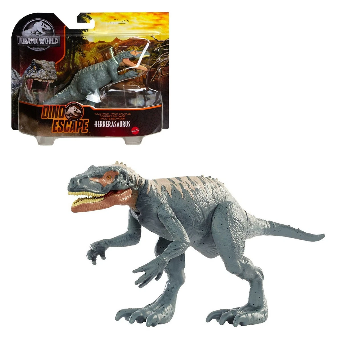 dinosauro jurassic world dino escape Herrerasaurus gioco giocattolo per  bambini