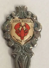Vintage Souvenir Spoon Collectible Nova Scotia Atlantic Lobster Canada