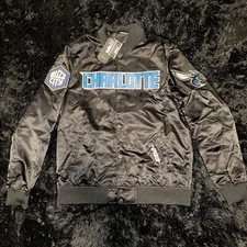 🔥 Pro Standard Charlotte Hornets NBA Varsity Satin Jacket Size XL Brand New
