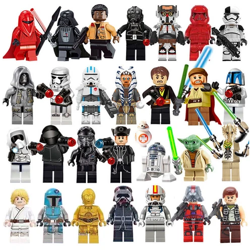 29 piezas/Juego Star Wars Serie Bloques de Construcción Minifigura Luke Darth Vader Jedi Juguete HN - Imagen 2 de 3
