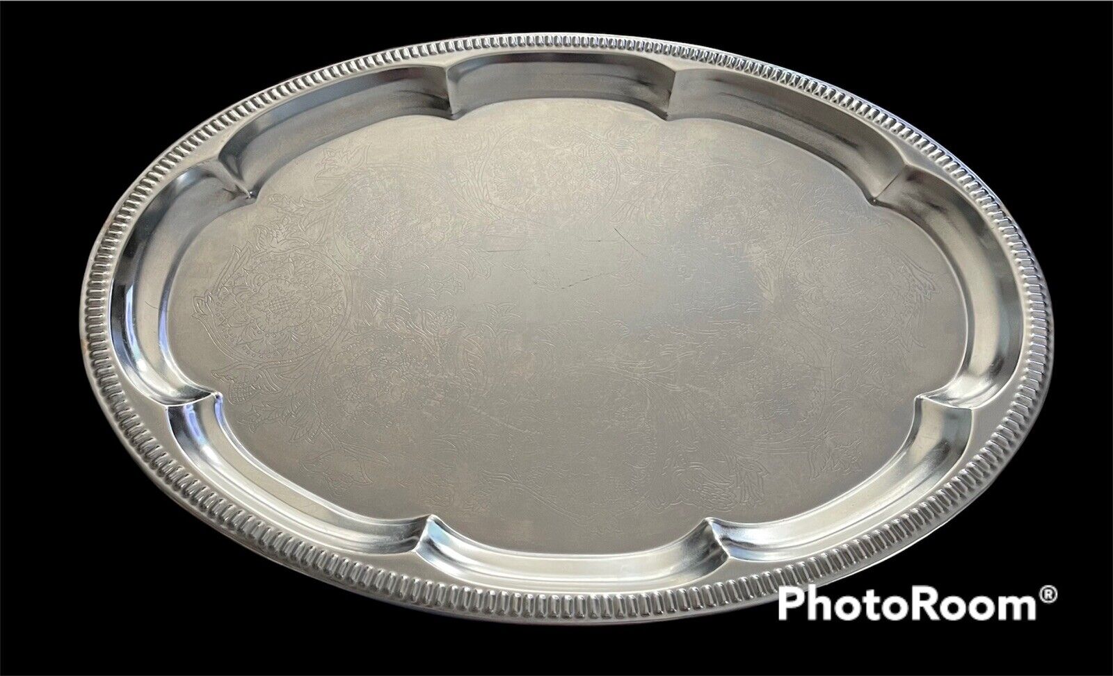 Be super welcome ATICO Selling rankings INTL USA Inc 18 X 13.5 Embossed Serving - Oval Tray Si in.