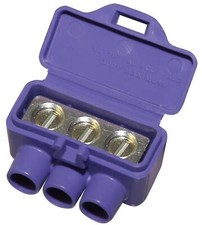 AlumiConn Wire Connector, 12 to 10, 18 to 10 AWG Wire, Copper Contact Pair Purpl