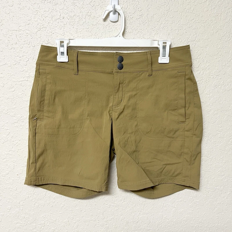prana revenna hiking nylon vintage khaki shorts