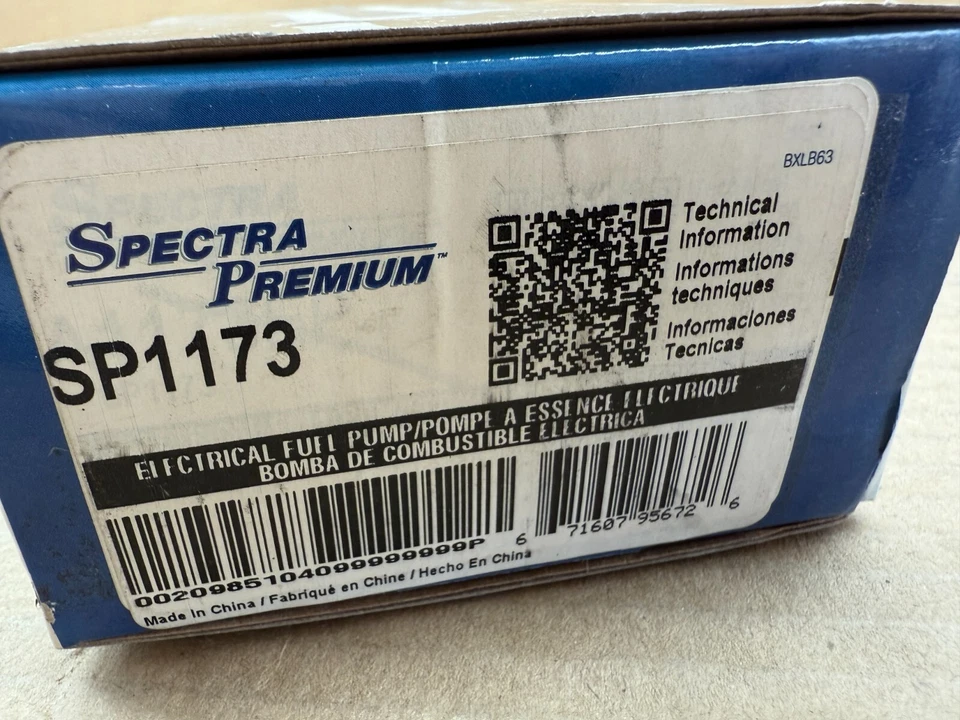 Bomba de combustible eléctrica Spectra Premium SP1173 en tanque para 99-07 Mitsubishi / Honda Foto 2 de 2