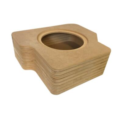 VW Volkswagen Caddy 10'' 25cm 250mm MDF Box hinter Sitz Subwoofer Sub Gehäuse