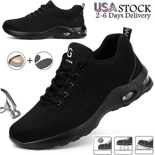 Work Boots Mens Safety Shoes Light Steel Toe Shoes Botas De Trabajo Para Hombre - Picture 18 of 30