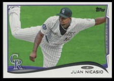 2014 Topps #13 Juan Nicasio Colorado Rockies