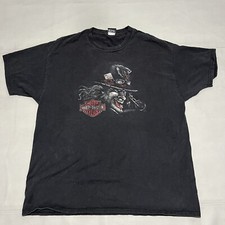 VTG Y2K Bourbon Street Harley Davidson Double Side Mardi Gra Bike Shirt-2XL-8041
