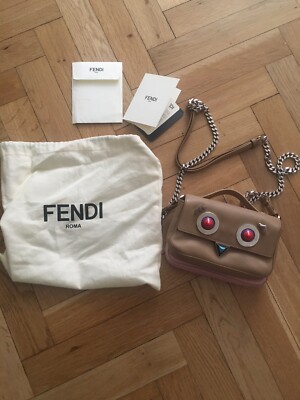 Original Fendi Double face Mini Baguette Monster Tasche NP 1400 